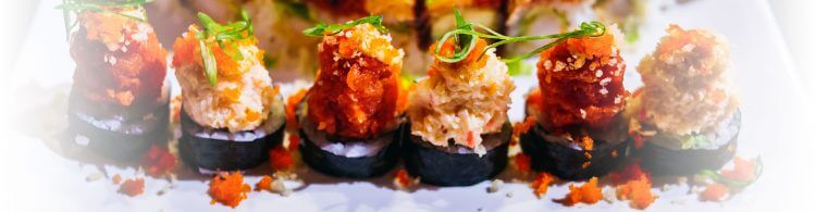 Volcano roll Contact Sushihana for reservations