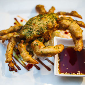 Softshell crab appetizer